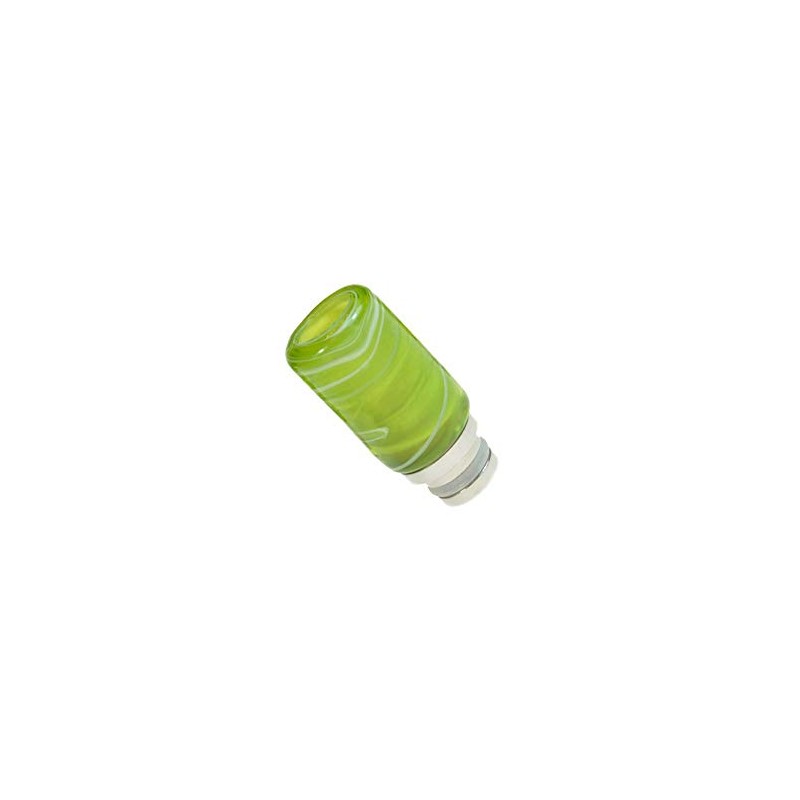Armerah Swirl 510 Drip Tip eCig Mouthpiece Short/Big Jade/Stainless-Steel Single