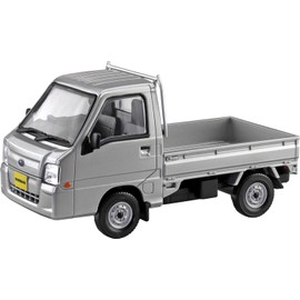 Aoshima Bunka Kyozai 1/32 Raku Plastic Snap Kit No.05-SS Subaru Sambar Truck Sterling Silver Metallic Color Coded Plastic Model (Automotive)