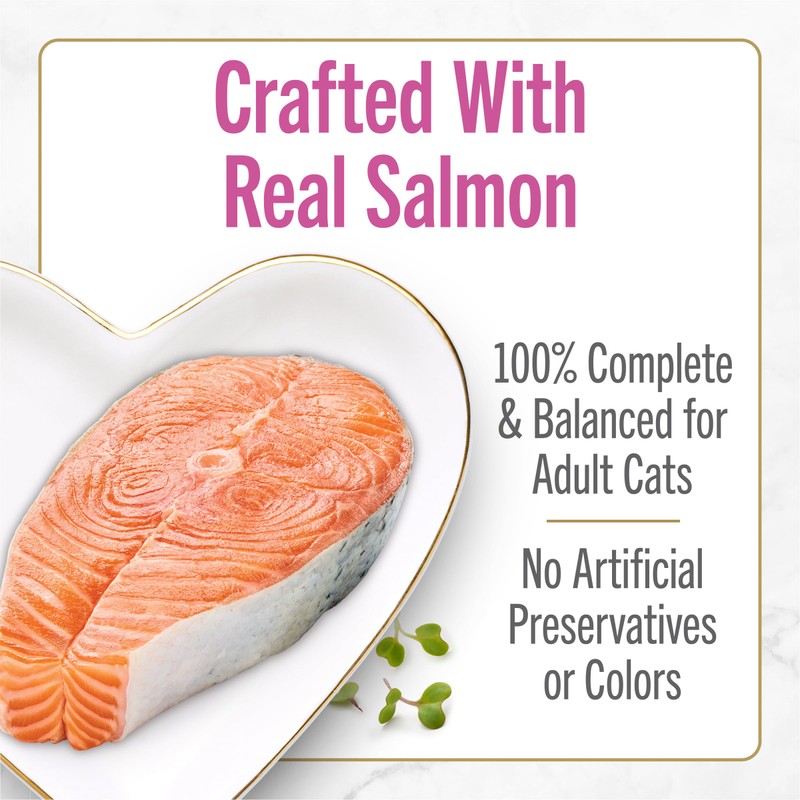 Purina Fancy Feast Petites Seared Salmon Entree With Spinach in