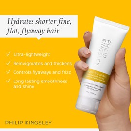 Philip Kingsley Body-Building Weightless Conditioner Volumizing for Fine Limp Flat Flyaway Short Hair Thickener Hydrates Adds Volume Lifts and Shine, 75ml