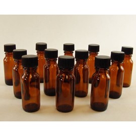 Boston Round Bottles, 1/2 Oz Pack of 12