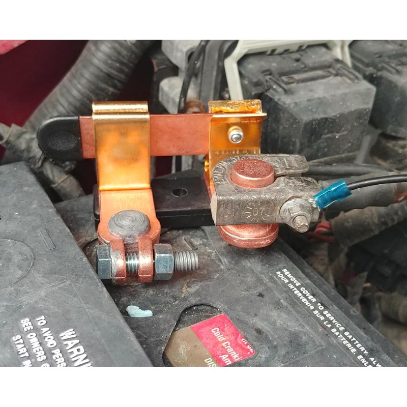 Ampper Top Post Battery Disconnect Switch 12V 24V, Knife Blade