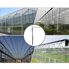 Decdeal Greenhouse Automatic Vent Opener, Temperature Controlled Window Openers Auto Solar Heat Sensitive Greenhouse Vent Opener with Cylinder, Lifts 7kg/15lb (Single Spring Silver)