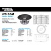 Resilient Sounds RS 65M 250w rms 4ohm 6.5" Speaker