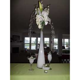 Celebrate Your Special Day with Your Centerpieces Accented with These Beautiful Cosmo Beads Brand Water Gelly Balls (White, 16 Ounce)
