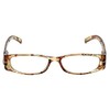 Calabria 759 Rectangular Colorful Reading Glasses +3.50 Tan Women Readers