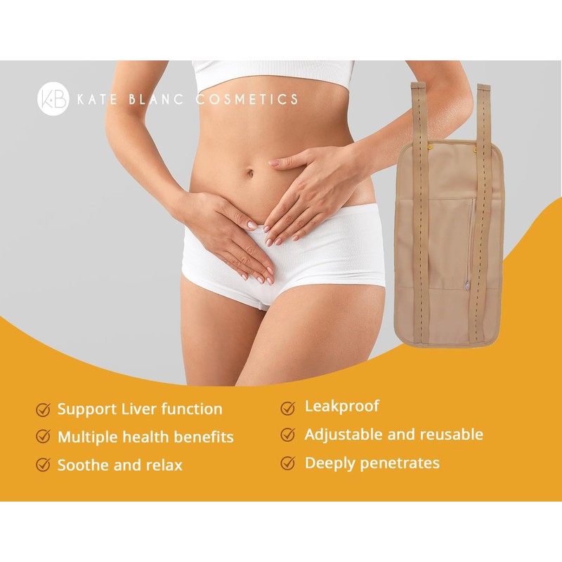 Kate Blanc Cosmetics Castor Oil Pack Wrap. Castor Oil Packs