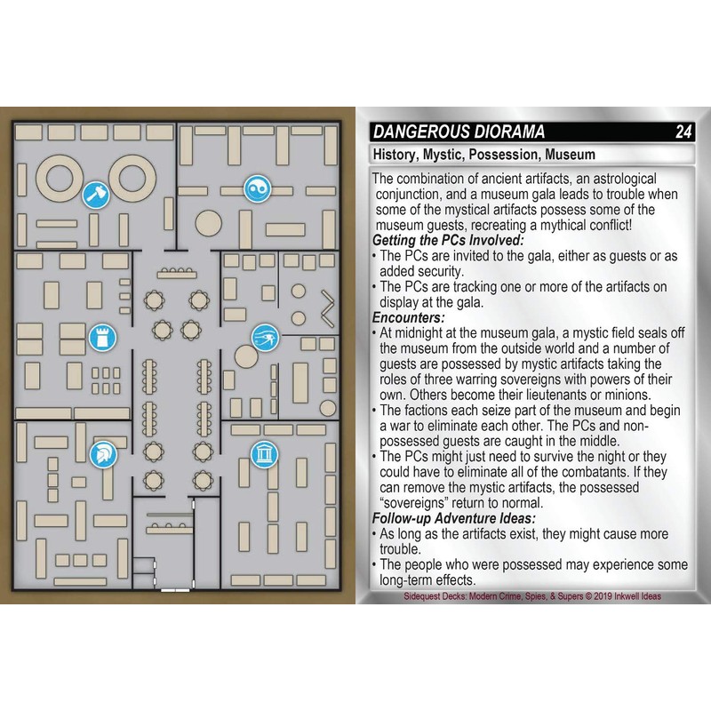 Sidequest Decks: Modern Crime, Spies, & Supers