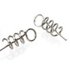ANCLLO 200pcs 15 mm Soft Lure Bait Spring Twist Lock