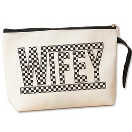 Wifey Gifts Bride Gifts Cosmetic Bag Wife Gifts Mama Mom Gifts Wifey Appreciation Gifts for Women Wife Bride Mother Girlfriend Toiletry Bag Mothers Day Engagement Wedding Birthday Gifts Makeup Bag