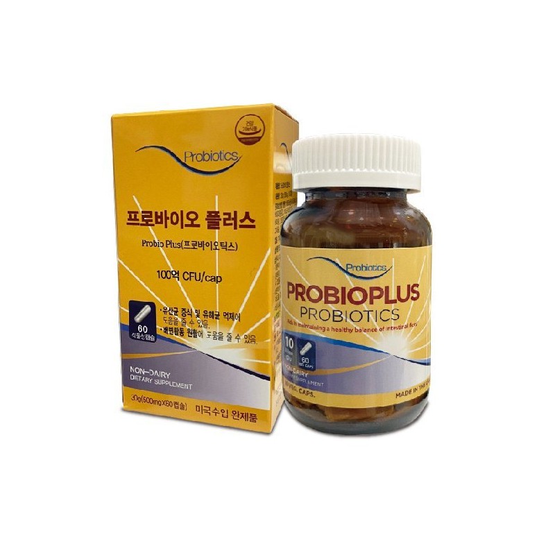 프로바이오플러스 100억 CFU 유산균 (60일분) 프로바이오틱스 1일1캡슐 ProBioPlus 10 Billion
