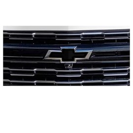 Chevy Suburban Black Grille and Liftgate Bowtie Emblem Overlay Decals 2015-2020 Set of 2