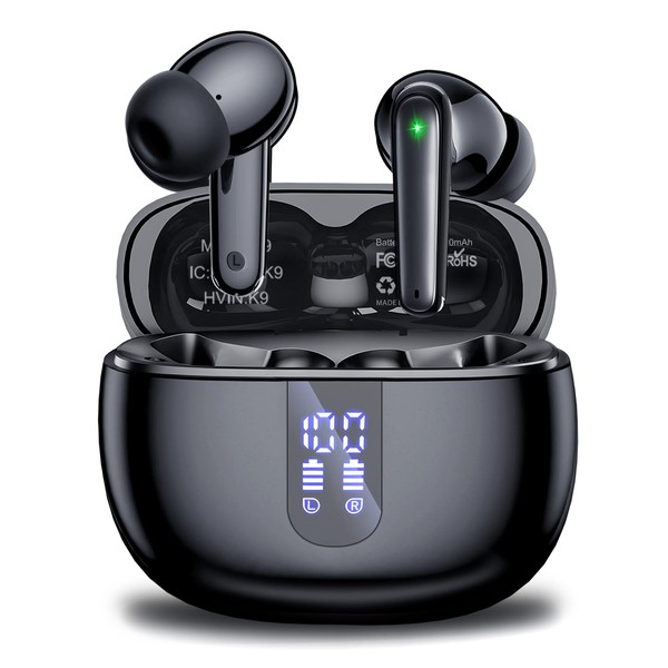 Wireless Earbuds, Bluetooth 5.3 Headphones with HiFi Stereo Sound, 40H