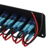6 Gang Rocker Switch Panel Overcurrent Protection LED Blue Backlit