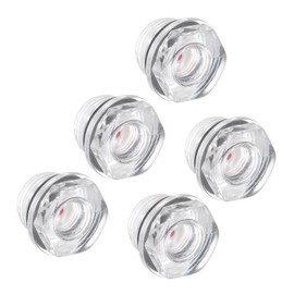 CoCud Air Compressor Oil Sight Glass, | G3/8 Male Thread | Hex Head Oil Liquid Level Indicator Glass Window - (Applications: for Gearbox Fittings), 5-Pieces