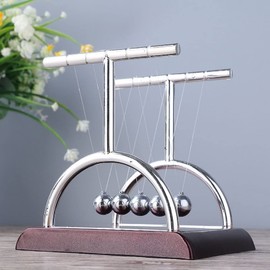 MEIZHUD Newton Cradle Balance Ball, Physics Balance Swing Ball, Office Table Accessories Accessories, Decompression Games, Physics Teacher's School Supplies