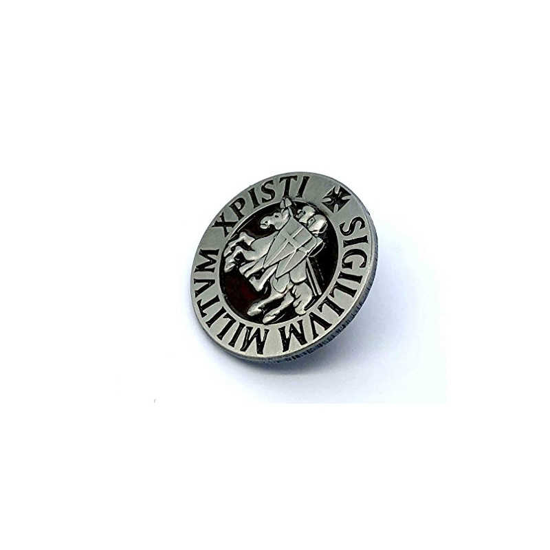 Patch Nation Sigillum Militum Xpisti Knight Templar Crusader Round Lapel