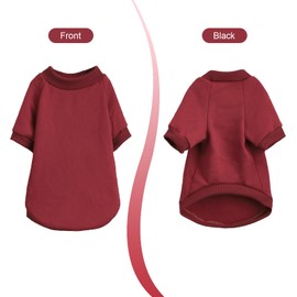 1PCS Cat Clothes, Kittens Jumpers for Cats Only, Breathable Cat Pyjamas with Two-Legged, Soft and Elastic Warmer Kitten Clothes Red