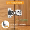 Chibery 10 Pack 1-1/4" 4D Overlay Soft Close Concealed Hinges