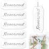 6 Pcs Reserved Signs for Wedding Chairs Acrylic Wedding Signs