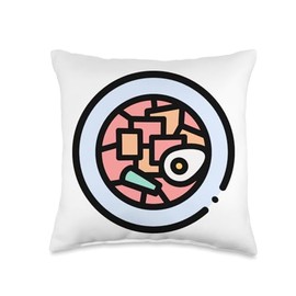 Tteokbokki Traditional Korean Food Korea Throw Pillow