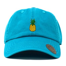 Love Sketches Classic Polo Style Baseball Cap | Embroidered Pineapple Dad Hat | Low Profile Hats for Men & Women
