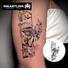 INKARTLINK Semi Permanent Tattoo, party tattoo, beautiful and realistic design,