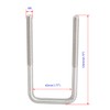 Aoje-Link Square U Bolt 45mm Internal Width M8 Thread 304