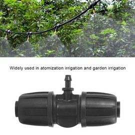 DEWIN Irrigation Fittings Kit, Barbed Tee Connector for Drip Irrigation1/2 inch to 1/4 inch Anti Drop Irrigation Tube 10pcs Premiun for Lawn Farm and Garden(13mm ID/ 4mm ID) 3.3 x 1.7 inch