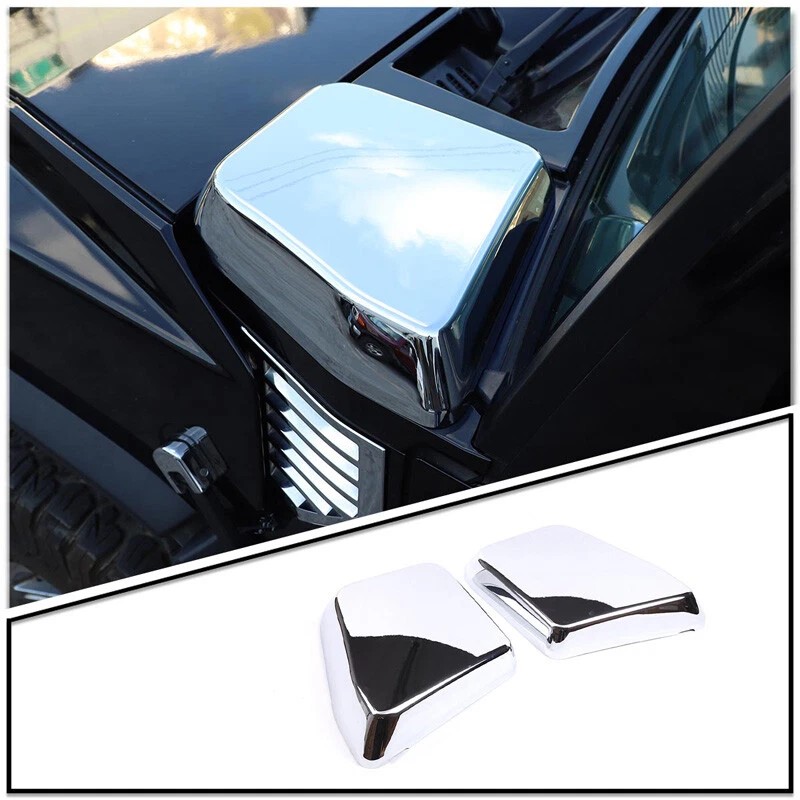 ACRT ABS Chrome Engine Hood Side Air Intake Vent Trim
