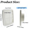 Amonk Adjustable Dryer Vent Cover Outside 4'' to 5'' to
