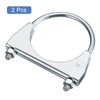 sourcing map Muffler U-Bolt Clamps for 76mm(3") Diameter Exhaust Tail