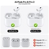 Joremx Compatible with Airpods Pro 2 Case 2023/2022/2019 with Cleaner