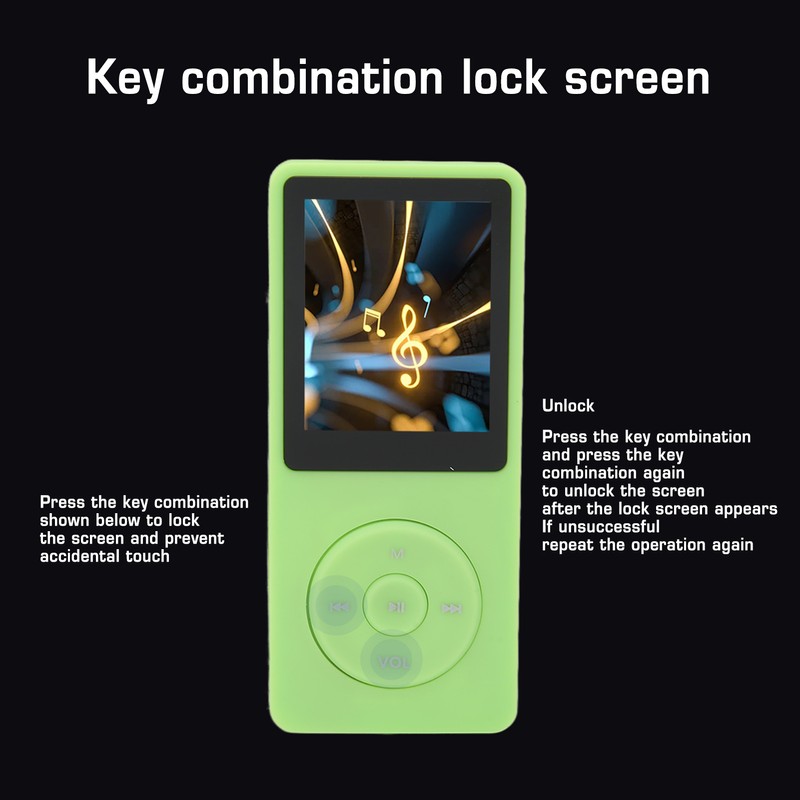 MP3 MP4 Player 1.8in Screen 8GB Memory 64GB Expandable 30