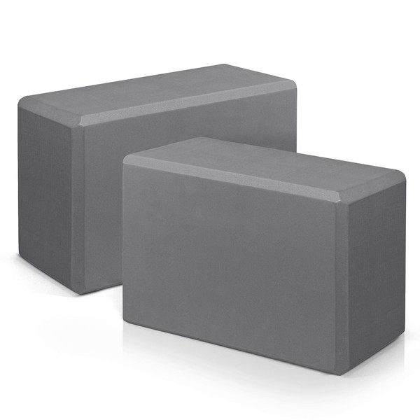 Yoga Blocks 2 Pack, Premium EVA Foam Blocks, Non Slip