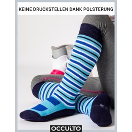 Occulto Mondi Children's Ski Socks Pack of 2, gray