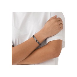 Diesel Bracelet for Men Steel, Length: 208MM, Width: 7.8MM Silver Stainless Steel Bracelet, DX1386040