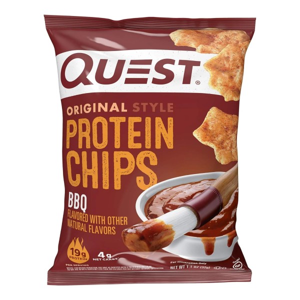 Quest BBQ Protein Chips, 19G Protein, Low Carb, Gluten Free,