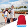 PATIKIL Reusable Drawstring Bags, 10x12.6 Inch 3 Pack Multipurpose Cotton