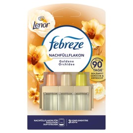 Febreze 3Volution Golden Orchid Fragrance Plug Refill 20 ml, 3 Alternating Fragrances Fight Odours