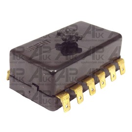 Universal 12V Fuse Box Kit Car Tractor Dumper Digger 6 way Slots Angled Spades