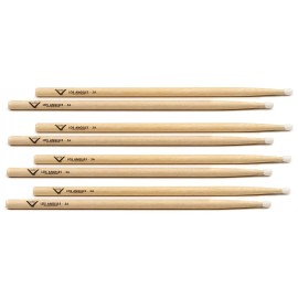 Vater American Hickory Drumsticks - Los Angeles 5A, 4-pack (2-pack) Bundle