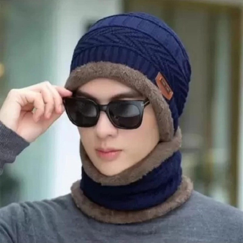 Generic The Fashion Corner Winter Beanie Hats and Scarf Set