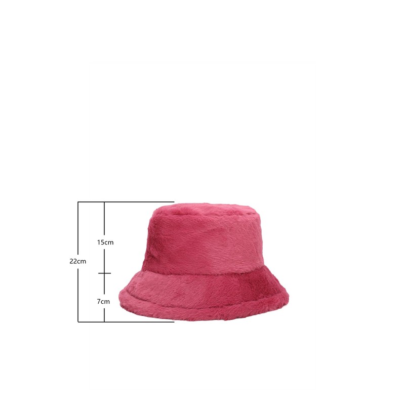 QUEEN HELENA Ladies Soft Fur Bucket Hat CP302, rosé