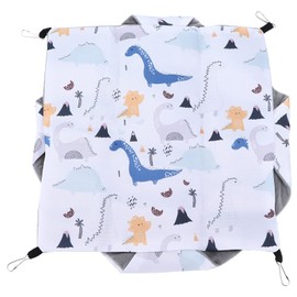 Small Pet Hammock Hanging Cage Ferret Hammock Rat Toys Pet Rabbit Hamster Cage Bag Nest Sleeping Bag for Ferret Cotton Hammock, Kittens,Cats Cage(L)