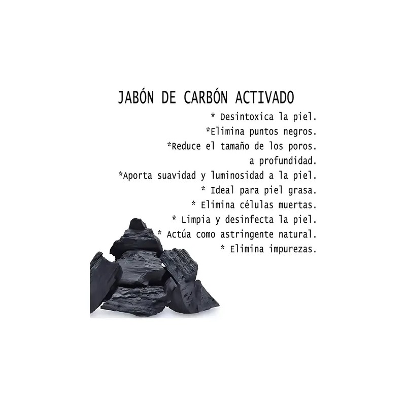 Jabón Sheló Nabel Carbón Activado Limpieza Exfoliante Rostro Graso 100g
