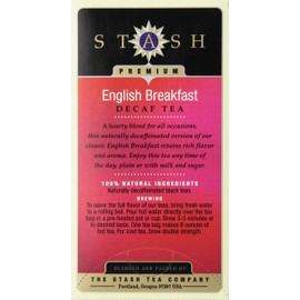 Stash Tea Decaf English Breakfast Tea - 18 ct