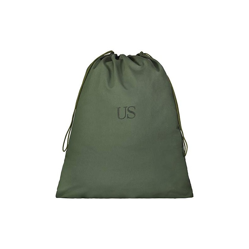 US Military Barracks Cotton Canvas Laundry Bag, Olive Green