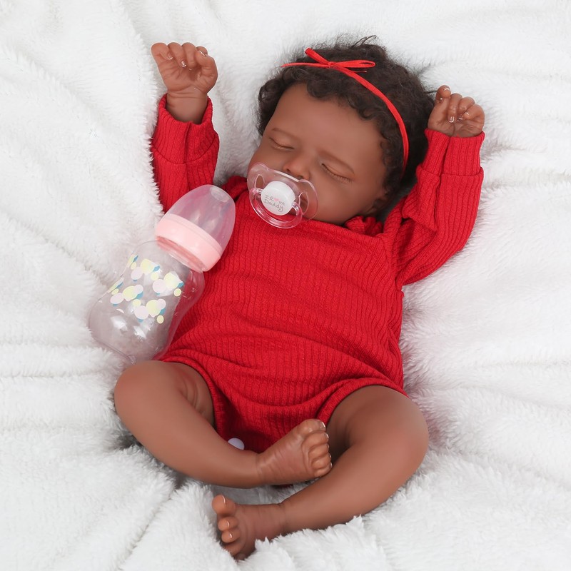 CHAREX Realistic 18 Inch Reborn Baby Doll - African American