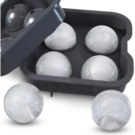 BRENSTEN Housewares Solutions Froz Ice Ball Maker – Novelty Food-Grade Silicone Ice Tray